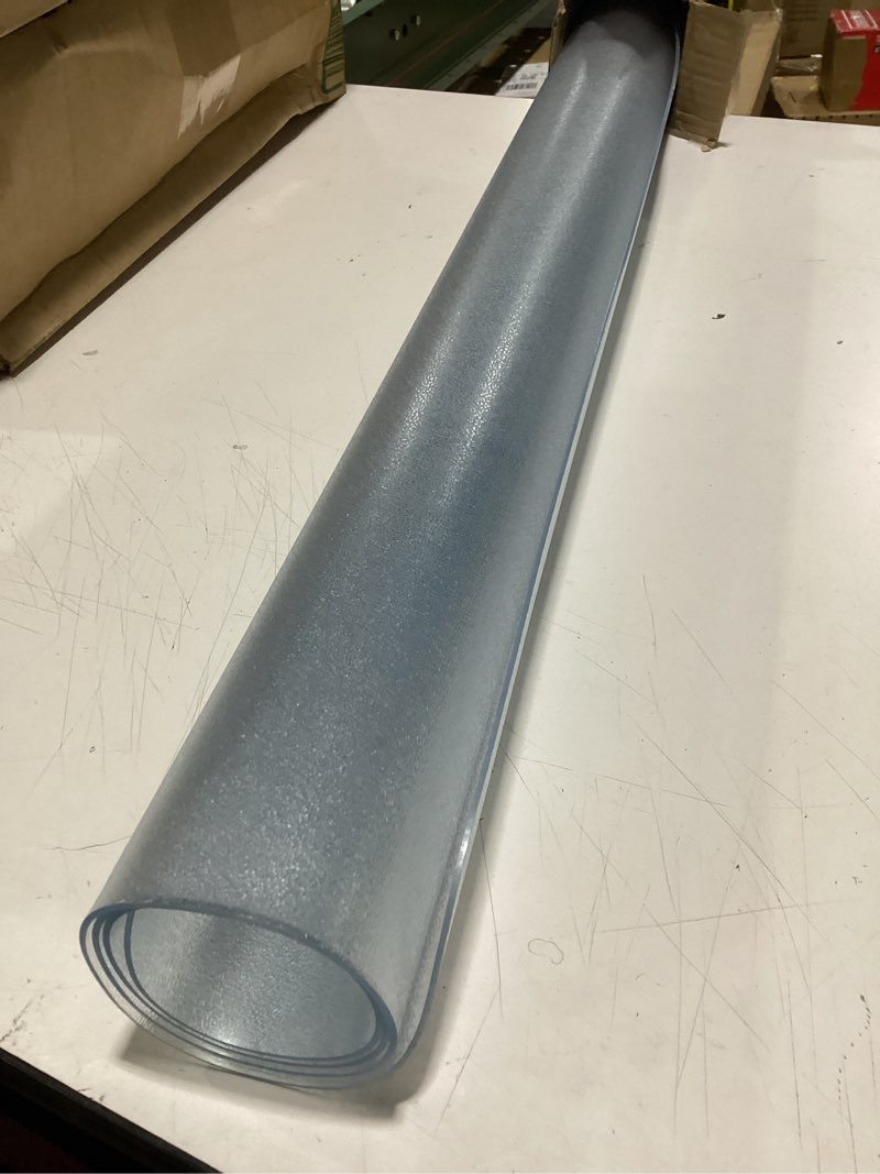 Condition photo showing Good Condition for kasepie frosted pvc table cover protector 42x60inch, 2mm thick plastic table cover rectangle,clear table protector,desk protector mat for kitchen, dresser, writing desk?dining room table 60" x 42" (rectangular) frosted 2mm thick