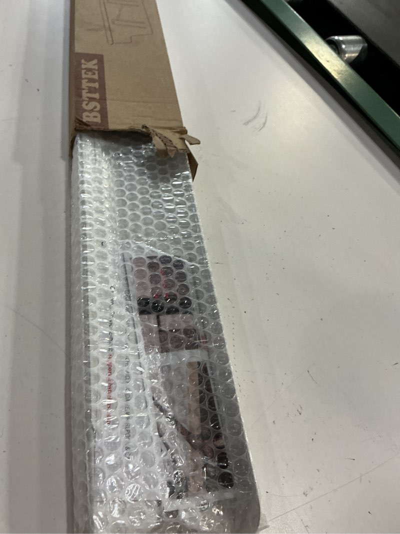 Condition photo showing Good Condition for stainless steel gap covers - oven gap filler kit 23.4" between stove & counter top - heat resistant slide-in range trim guard for seamless kitchen accessories easy clean (white) 23.4" white