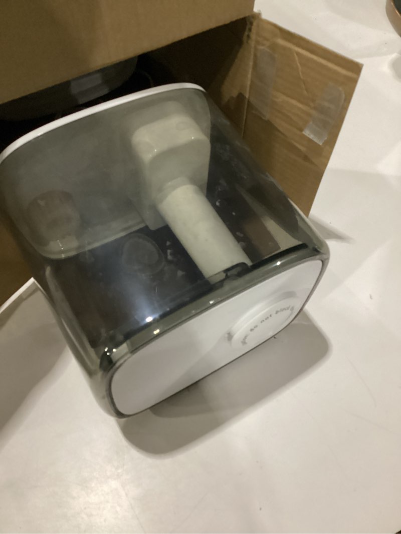 Condition photo showing As Is for boxing 4.5l warm and cool mist ultrasonic humidifier for bedroom large room, top fill essential oil diffuser with remote, auto shut-off quiet sleep mode, humidistat, timer, bpa-free, 45h runtime