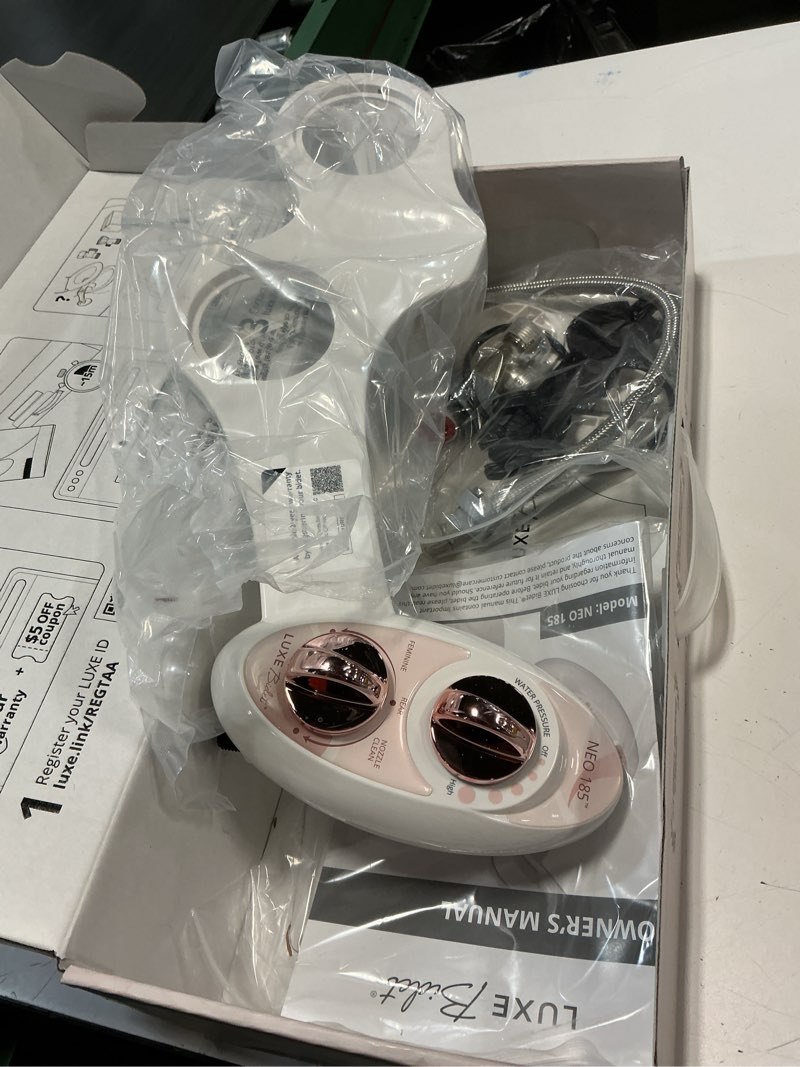 Condition photo showing Good Condition for luxe bidet neo 185 plus - patented bidet attachment for toilet seat, innovative hinges to clean, slide-in easy install, advanced 360° self-clean, dual nozzles, feminine & rear wash (rose gold)