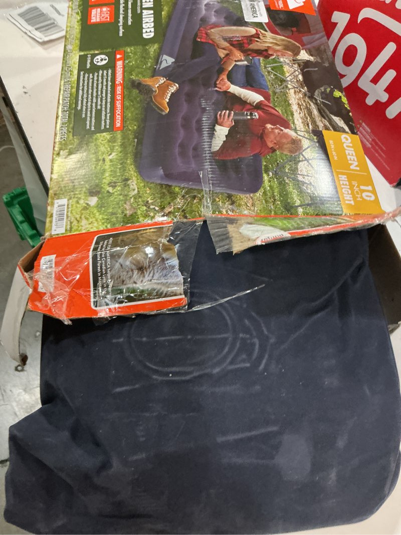 Condition photo showing Good Condition for ozark trail queen air mattress, 10 inch air bed, inflatable air mattress, blow up mattress without pump