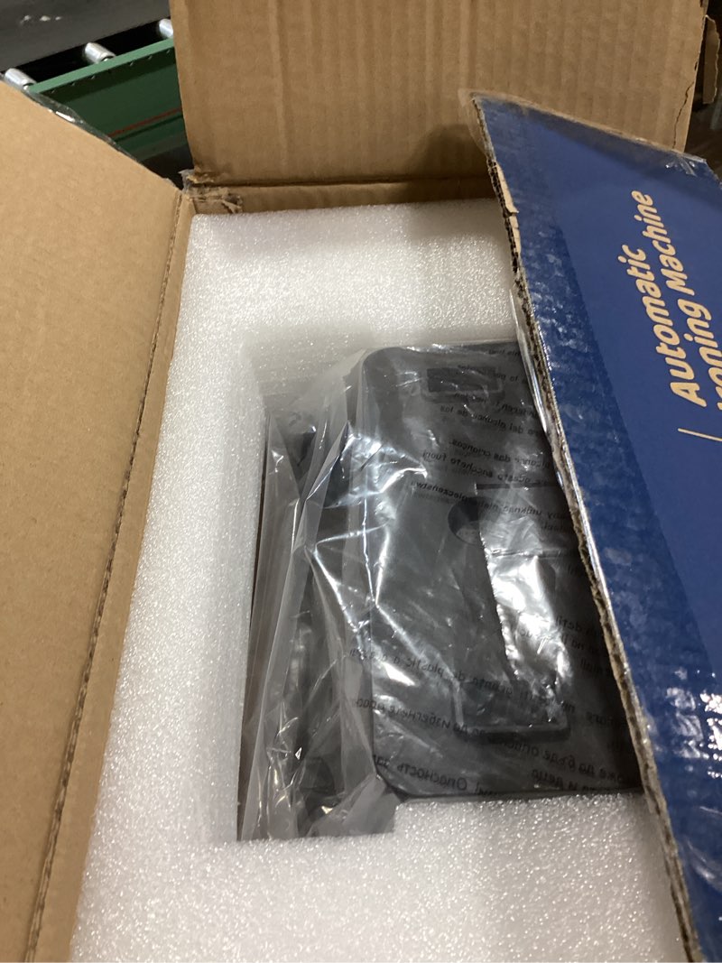 Condition photo showing New/Like New for automatic ironing machine, portable hands-free wrinkle remover for shirts & pants, gentle on all fabrics, ironing machine perfect for apartments & business travel white
