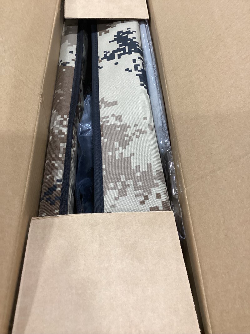 Condition photo showing New/Like New for indestructible heated cat house with pet camera for outside winter, 100% waterproof, escape door, insulated outdoor cat shelter with heater for feral barn cat kitty (desert camouflage, 25.5"x16"x18") desert camouflage 25.5"x16"x18"