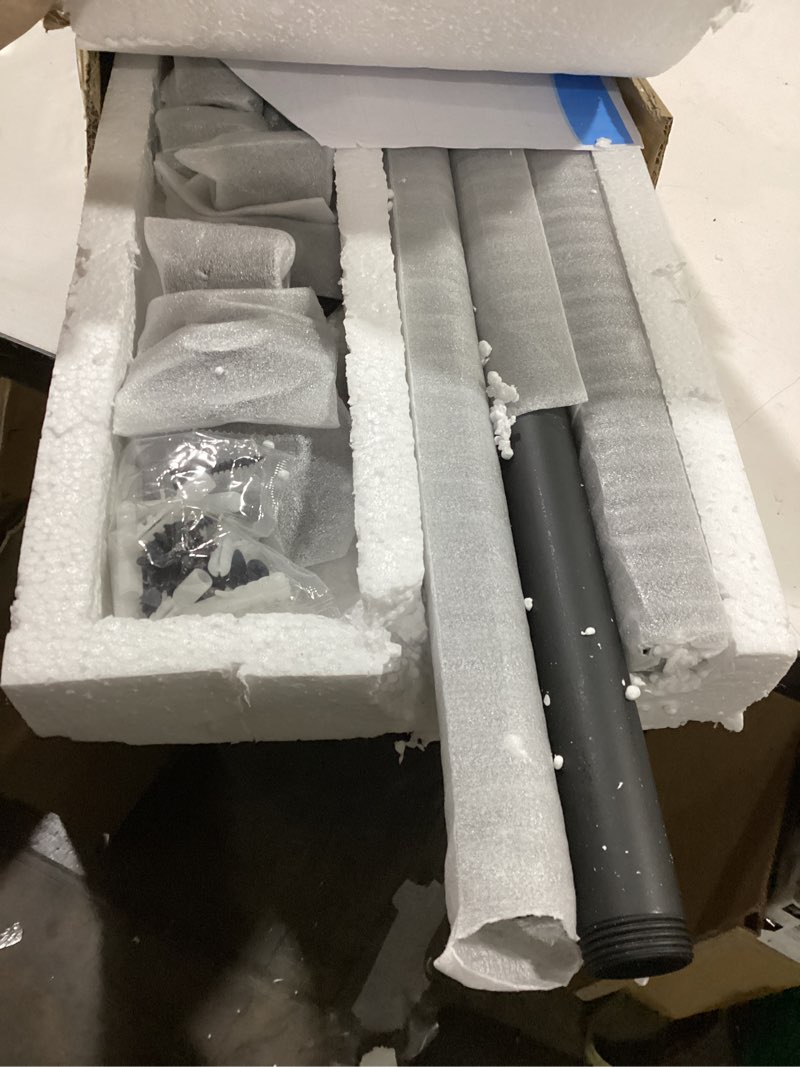 Toriexon Hand Rails for Indoor Stairs, 8FT Metal Stair Railing Indoor, Dia. 1.24“, Matte Guard Coati