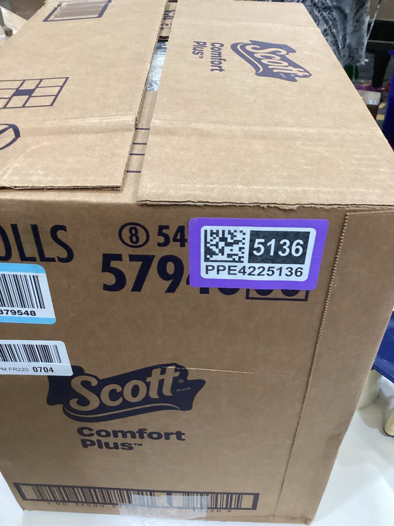 Condition photo showing New/Like New for Scott ComfortPlus Toilet Paper, 48 Double Rolls, 231 Sheets per Roll, Septic-Safe, 1-Ply Toilet Tissue Double 231 sheets (Pack of 48)