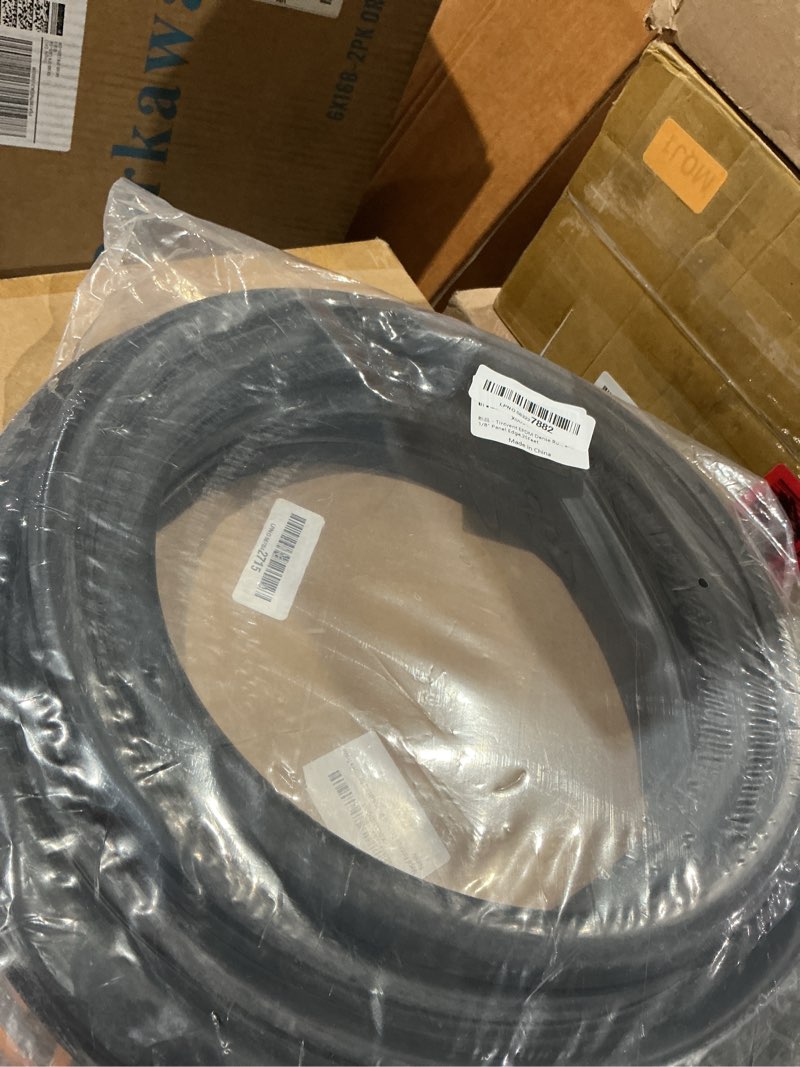 Condition photo showing Good Condition for epdm dense rubber window locking gasket, weather stripping seal for stationary windows or windshields, fit 1/4" glass and 1/8" panel edge, 26feet 1/4" glass; 1/8" edge