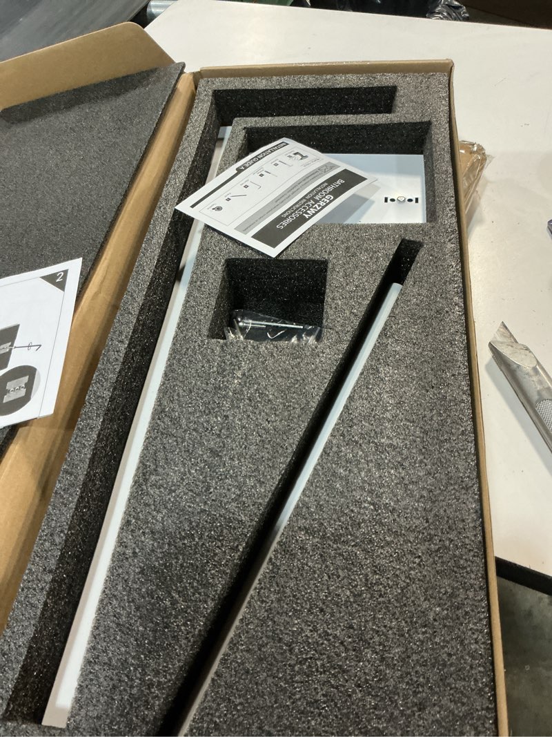 Condition photo showing Good Condition for gerzwy sus 304 stainless steel toilet paper stand with reserve, free standing toilet paper holder, white