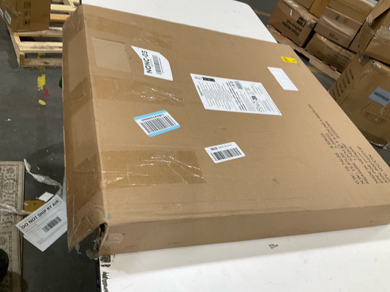 Condition photo showing Good Condition for Amazon Basics 4 Foot Rectangular Folding Dining Table, 4 Adjustable Height Settings with Carrying Handle, Indoor & Outdoor, White, 47.8 x 23.9 x 33.9 in