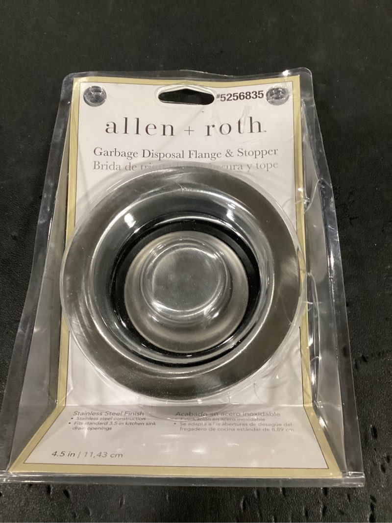 Condition photo showing New/Like New for allen + roth 4.5-in stainless steel rust resistant disposal drain guard model #ky-3001ss