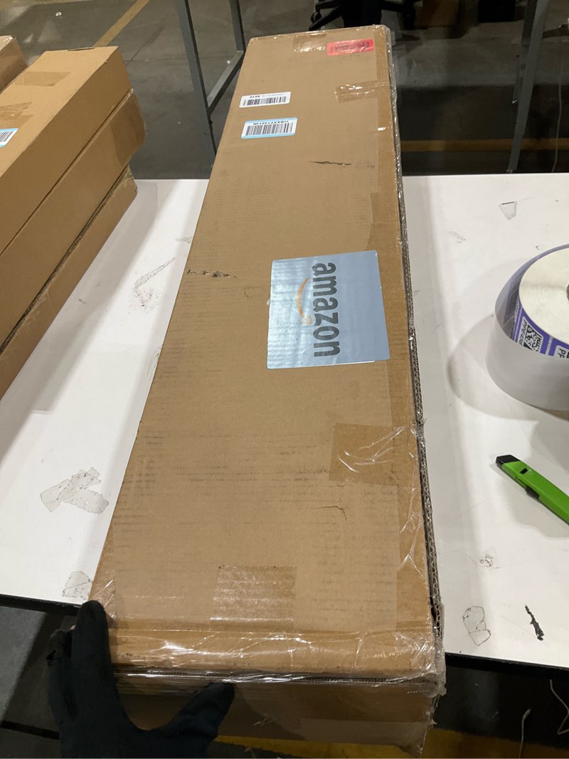 Condition photo showing As Is for Kitstorack 2-Pack Dark Gray Long Sofa Table Behind Couch, Adjustable Height (25"-33") & 2 Power Outlets, Narrow Console Table, 5.9" D x 79" L, Thin, Split Design for Separate Use 5.99"Deep Grey 2