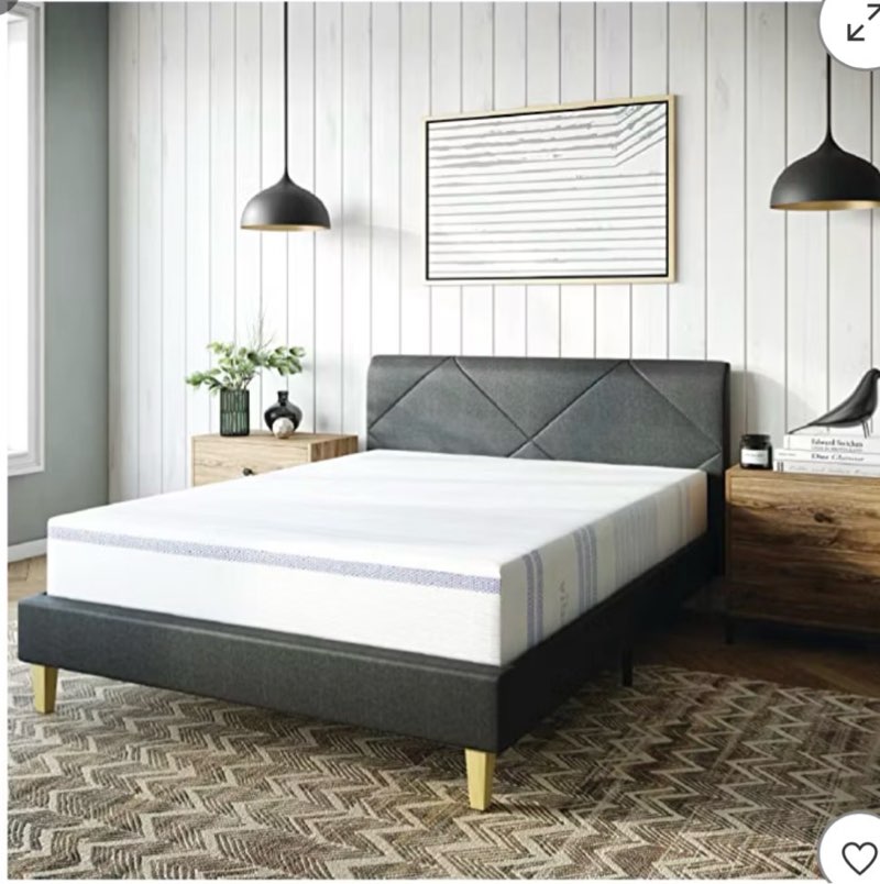 Vibe Gel Memory Foam 12-Inch Mattress with Bonus Mattress Protector| CertiPUR-US Certified | Bed-in- (Twin size ) 