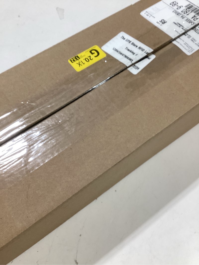 Condition photo showing New/Like New for Acacia Wood Cutting Board and Large Charcuterie Board with Handle - Long Serving Board for Veggies, Bread, Cheese Board, Appetizers, and Picnic Celebrations, 24x7 Inch 24"L x 7"W