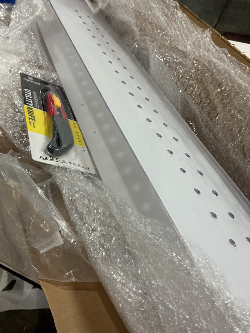 Condition photo showing New/Like New for Sieral Aquarium Polycarbonate Canopy Set 29 x 11.38 x 0.12 Inch for 20/29/37 Gallon Without Center Brace Aquariums Cover Fish Tank Lid with a Hook Knife, Breathable Hole, Handle Clear Clear 30x12in