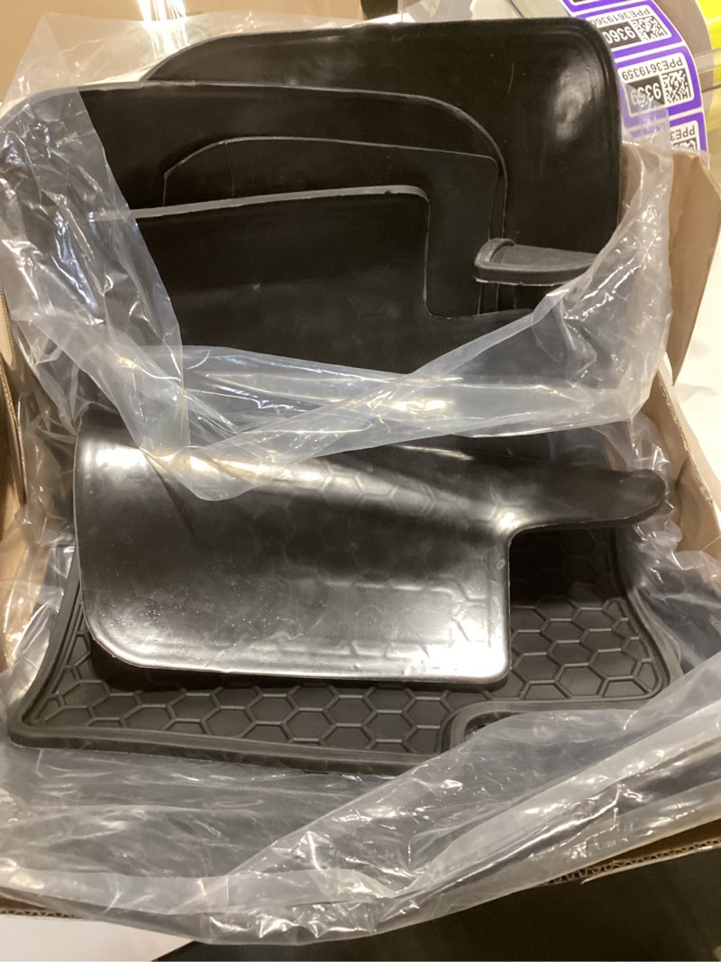 Car Floor Mats Custom Fit for Nissan Kicks 2018 2019 2020 2021 2022 2023 2024 Odorless Washable Heavy Duty Rubber (All Weather) Floor Liners Front and Rear Row Set Black