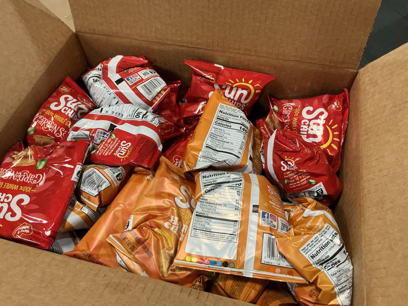 Condition photo showing New/Like New for  ( BBD ( sep /23 )  /2025 ) SunChips 100% Whole Grain Chips, Variety Pack, 1 oz Bags, Pack of 40, No Artificial Flavors, Colors Variety Pack 40 Count (Pack of 1)