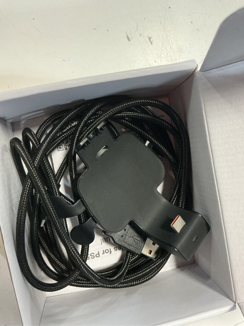 Condition photo showing As Is for iwgame paddles for ps-5 controller with mic function, plug and play with 4 back programmable buttons, support combo/turbo/key swap/remapping features, compatible with ps-5 console/pc/mac(black)