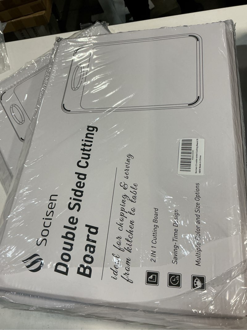 Condition photo showing New/Like New for 2 in 1 Stainless Steel Cutting Board with Handle 2 Packs Dad Parents Papa Stepdad Pappy Poppy Pawpaw Who Want Nothing Everything Future Groom Bride Law Christmas Xmas Happy Birthday Gifts Ideal Medium+Large(Pack of 2) Marble