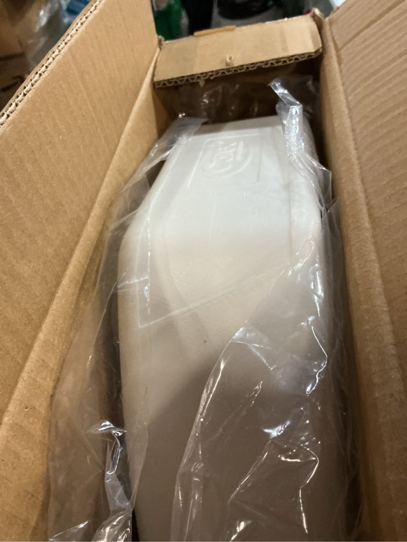 Condition photo showing New/Like New for carex toilet seat riser  elongated raised toilet seat adds 3.5 inches to toilet height  for assistance bending or sitting  300 pound weight capacity toilet riser