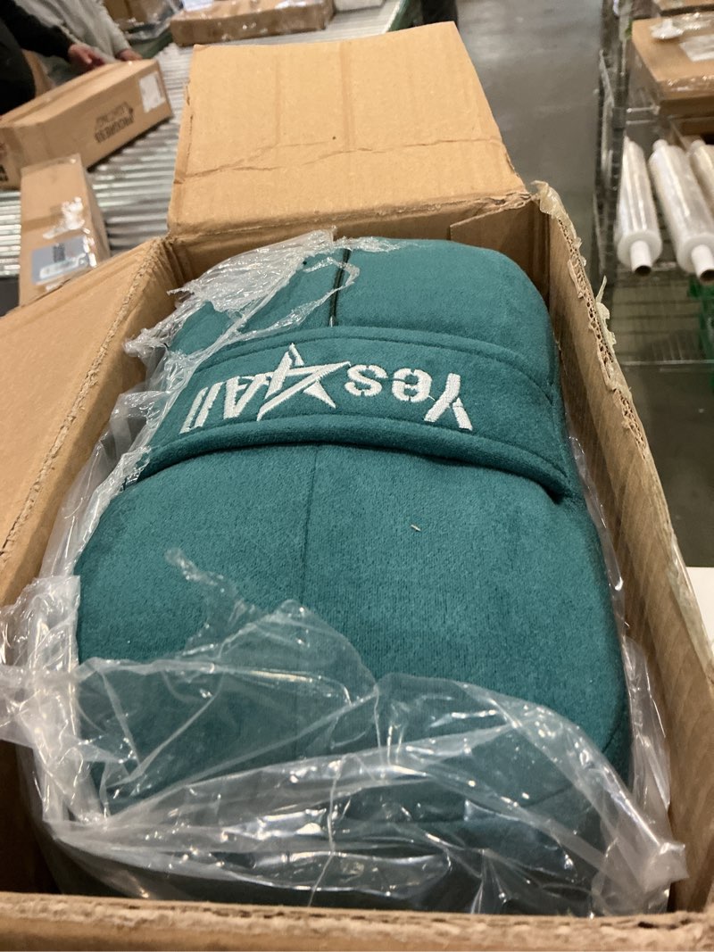 Condition photo showing As Is for Yes4All Triple-Layer Sponge Yoga Bolster Pillow for Restorative Yoga & Meditation - Versatile Yoga Support Pillow, Balance & Poses Modification B. Emerald