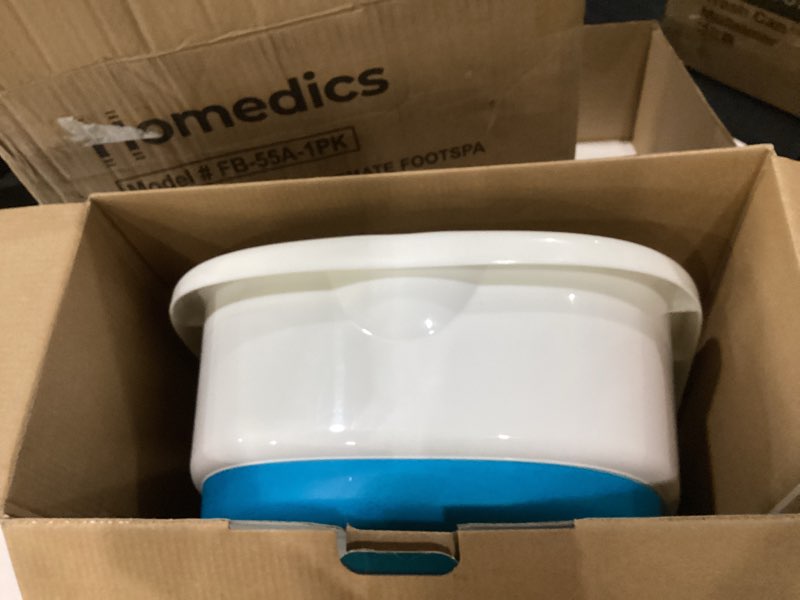 Condition photo showing Good Condition for Homedics Bubble Mate Foot Spa, Toe Touch Controlled Foot Bath with Invigorating Bubbles and Splash Proof, Raised Massage Nodes and Removable Pumice Stone