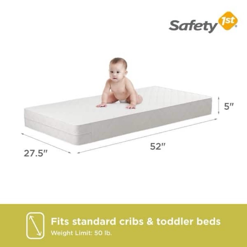 Cozy Snuggles Deluxe Dual 2-in-1 Baby Crib and Toddler Mattress