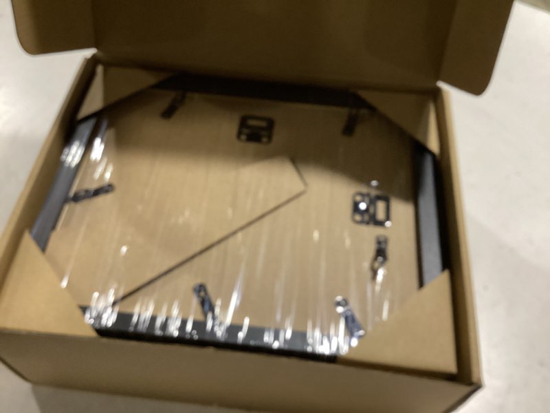 Condition photo showing New/Like New for 8x10 Set of 4 Solid Wood Picture Frame, Natural Wood Photo Frame with Double mats, Display 5x7 or 6x8 with paper mat, 8 by 10 without mat, Black Picture Frame, Wall mounting or tabletop display