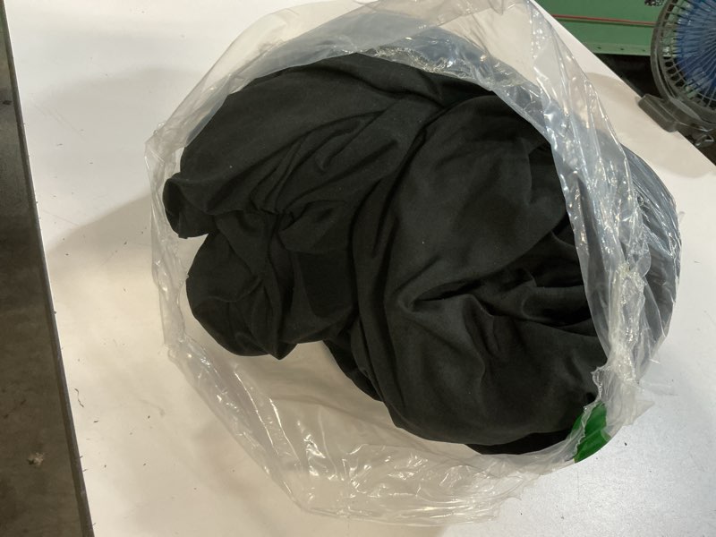 Condition photo showing As Is for love's cabin queen comforter set black, 7 pieces queen bed in a bag, all season bedding sets with 1 comforter, 1 flat sheet, 1 fitted sheet, 2 pillowcase and 2 pillow sham queen black