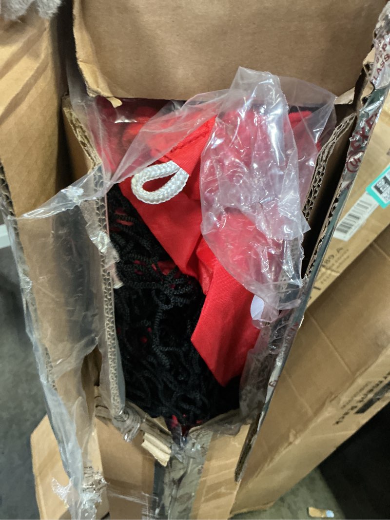 Condition photo showing Good Condition for ZELUS Football Throwing Net, Quarterback Training Equipment with 5 Target Pockets, Football Practice Throwing Passing Accuracy Trainer with Carry Bag Ground Stakes for Kids Adults Red 8×8