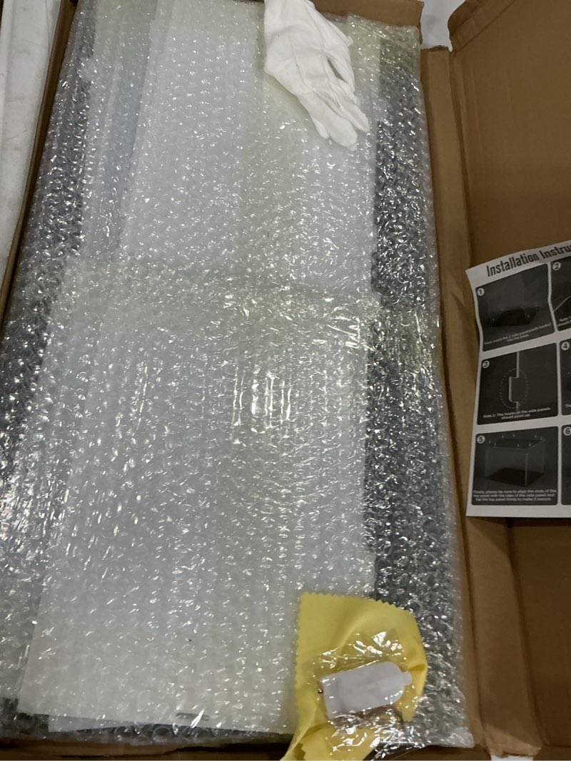 Condition photo showing Good Condition for acrylic display case for 1/8 1/10 scale diecast car, clear display box for collectible,countertop model car showcase for lego 42143/42083/42096/42125 , figure,toy, 23.6x11.8x7.9 inch black 23.6x11.8x7.9 inch