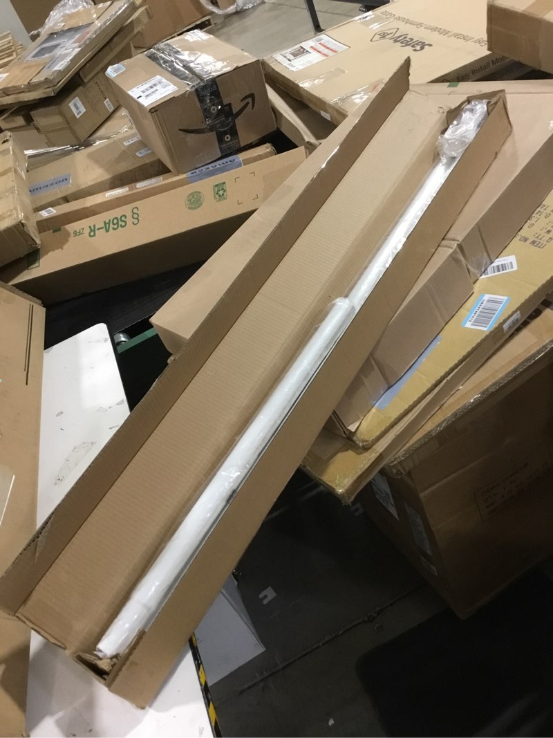 Condition photo showing Good Condition for ALLZONE Tension Curtain Rod for Window, 83-123 Inches, Heavy Duty Curtain Rods No Drilling, Non-Slip Bathroom Shower Tension Rod, Renter Friendly, Adjustable, Spring Loaded, Extra Long, White White 83-123 Inches