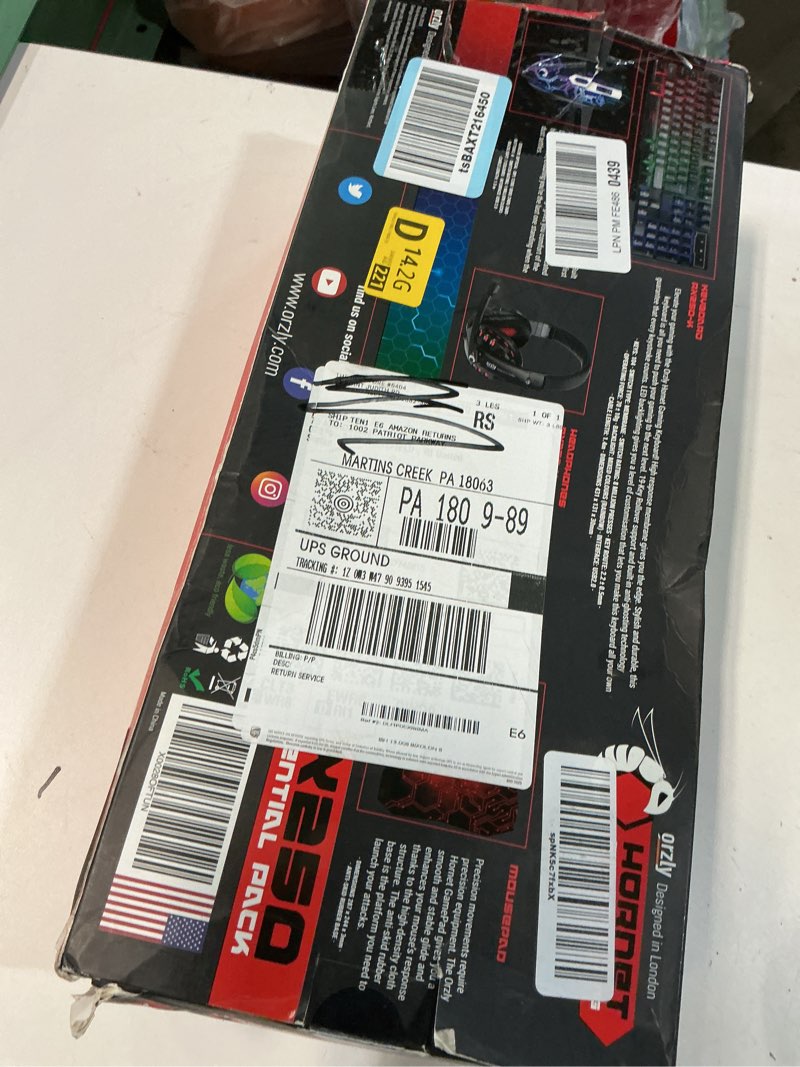 Condition photo showing As Is for Gaming Keyboard and Mouse and Mouse pad and Gaming Headset, Wired LED RGB Backlight Bundle for PC Gamers and Xbox and PS4 Users - 4 in 1 Edition Hornet RX-250 Black