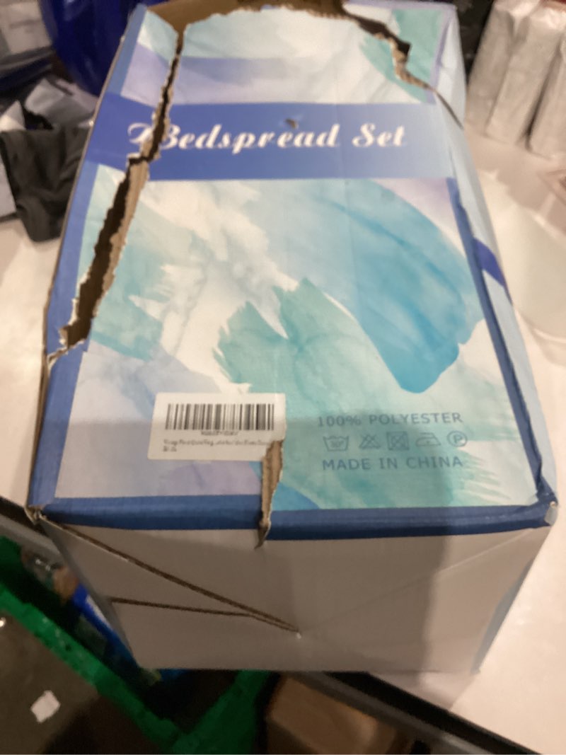 Condition photo showing New/Like New for Green Essen Vintage Floral Quilts King Size Lightweight Bedspread Rustic Botanical Bedding Garden Plants Blossom Coverlet Set Cabin Home Decor Beige Purple Pink King