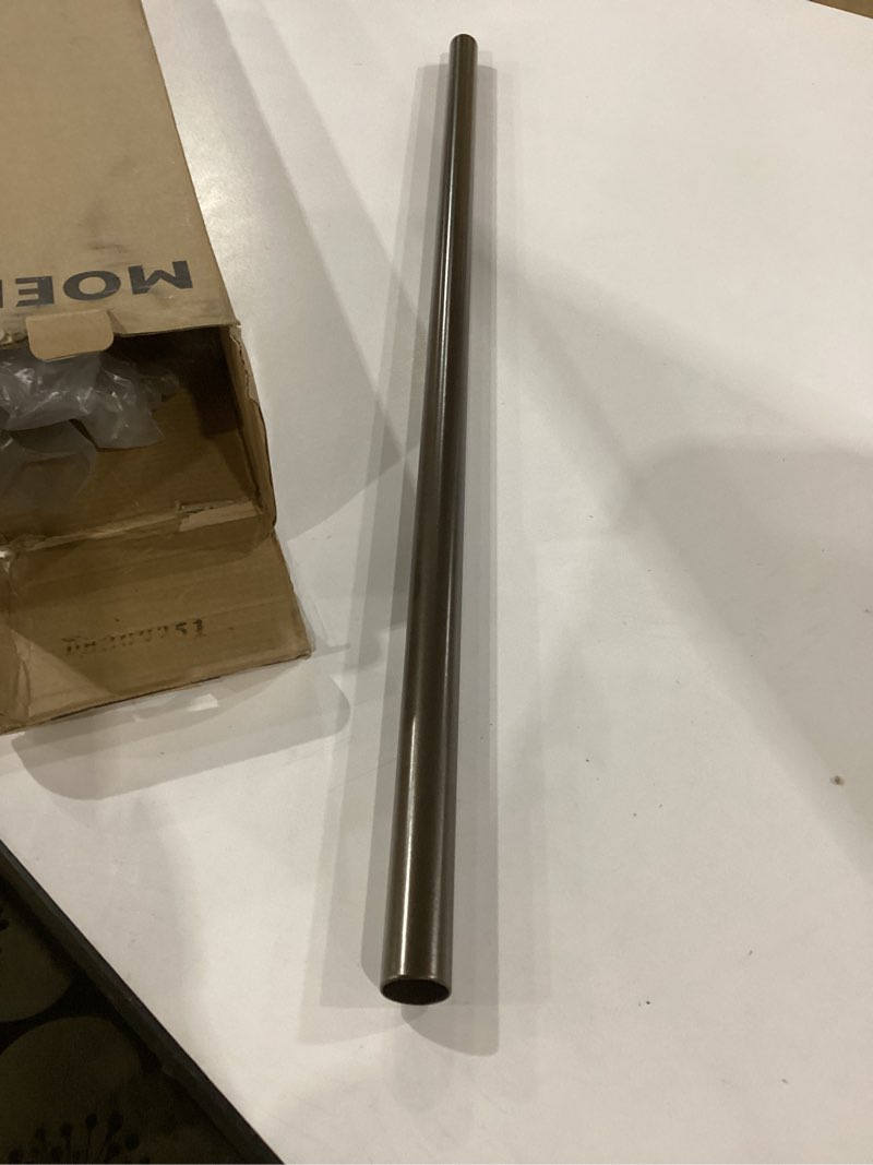 Condition photo showing As Is for moen bp6924owb madison 24-inch towel bar, old world bronze 24 inch old world bronze