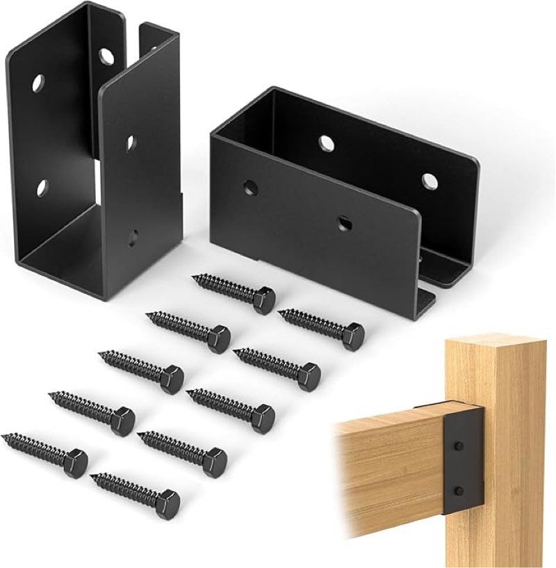 ORIGLE 12 Pack 2"x4" (Actual 1.5"x3.5") Concealed Joist Hanger,Concealed Flange Light Joist Hanger for Wood Rail, 2”x 4” Q235 Steel Joist Brackets