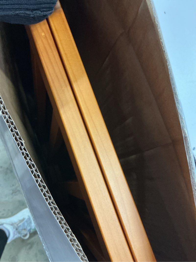 Condition photo showing Good Condition for ingenuity wood banister & stair safety pet and baby gate, 32"-48" wide, 33" tall, install banister to banister or wall, or wall to wall in doorway or stairway, banister and hardware mounts - cherry oak
