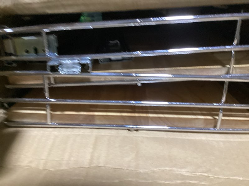 Condition photo showing As Is for sikarou pull out cabinet organizer,heavy-duty slide out shelf, wood and wire basket, pull out drawer for for kitchen under sink space, pantry, bathroom, 2 tie 11 * 21 in 2-tie 11*21 wm