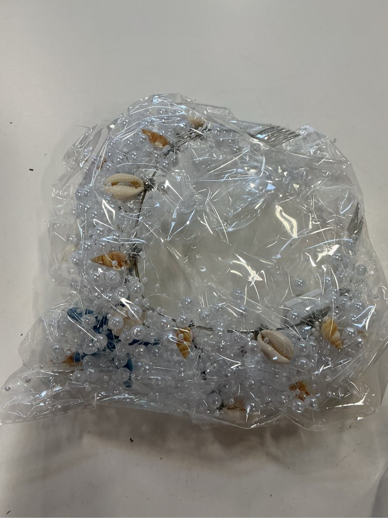 Condition photo showing Good Condition for (Similar design)BARTOSI Light Up Mermaid Crown Starfish Tiara Pearl Beach Bride Wedding Hair Accessories for Women