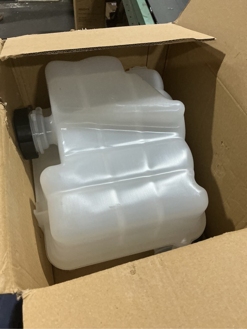 Condition photo showing As Is for Coolant reservoir tank Compatible with 2017 2018 2019 Chevy Silverado 2500HD/3500HD, 2019 2020 2021 Silverado 4500HD-6500HD & GMC Sierra | Replaces OE# 603-009 84257137, 84174037, 84138913 84214124