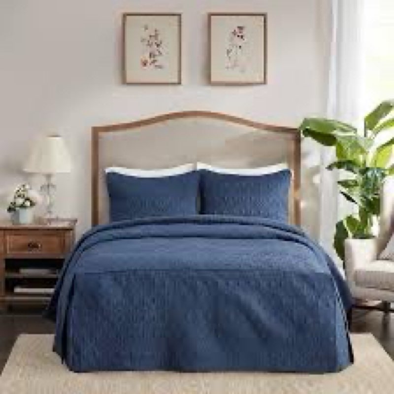 madison park quebec split corner quilted bedspread classic traditional design all season, lightweigh
