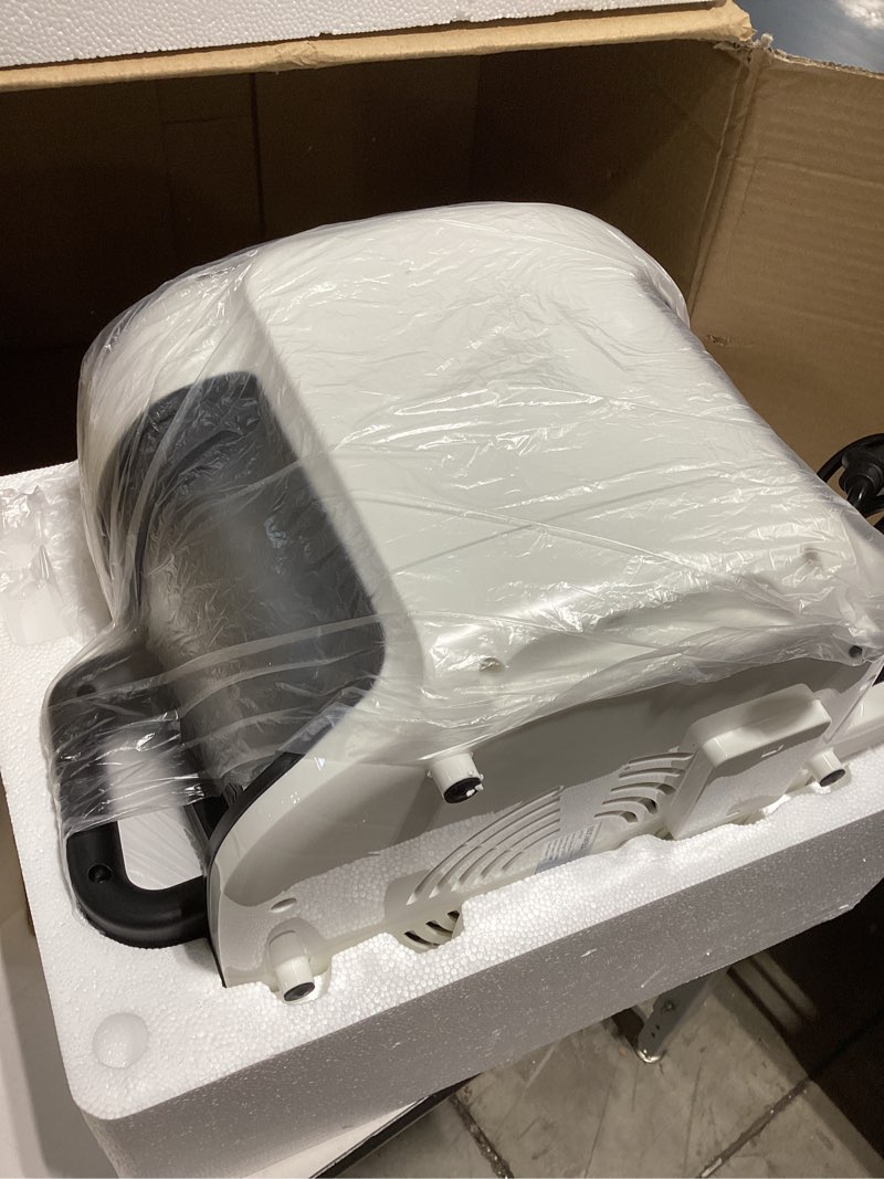 Condition photo showing Good Condition for boswell glass air fryer, 7.5qt with transparent fry bowl, circulating heating, temperature control, air fryer roast, dishwasher safe (white)