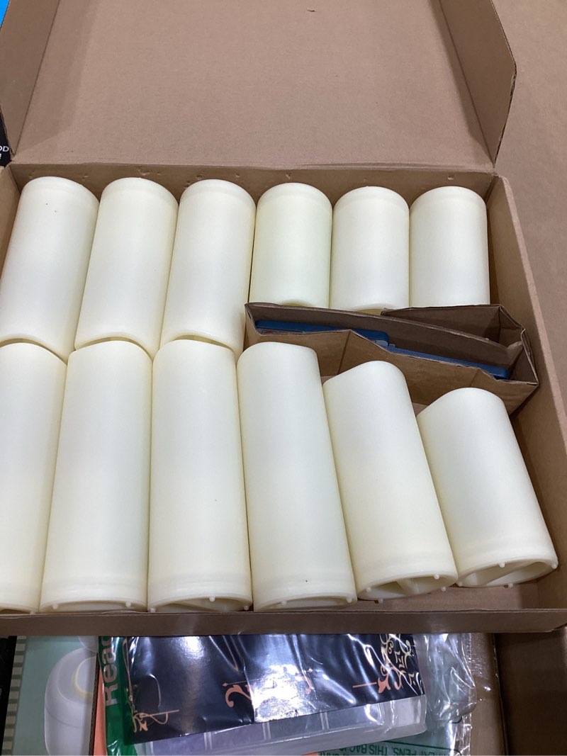 Condition photo showing Good Condition for homemory 12-piece waterproof flameless led candles with remote control & timer, multi-size set (d2.2'' x h4''5''6''), battery operated for outdoor/indoor decor, wedding, holidays & events 2.2"x4"5"6", 12pcs