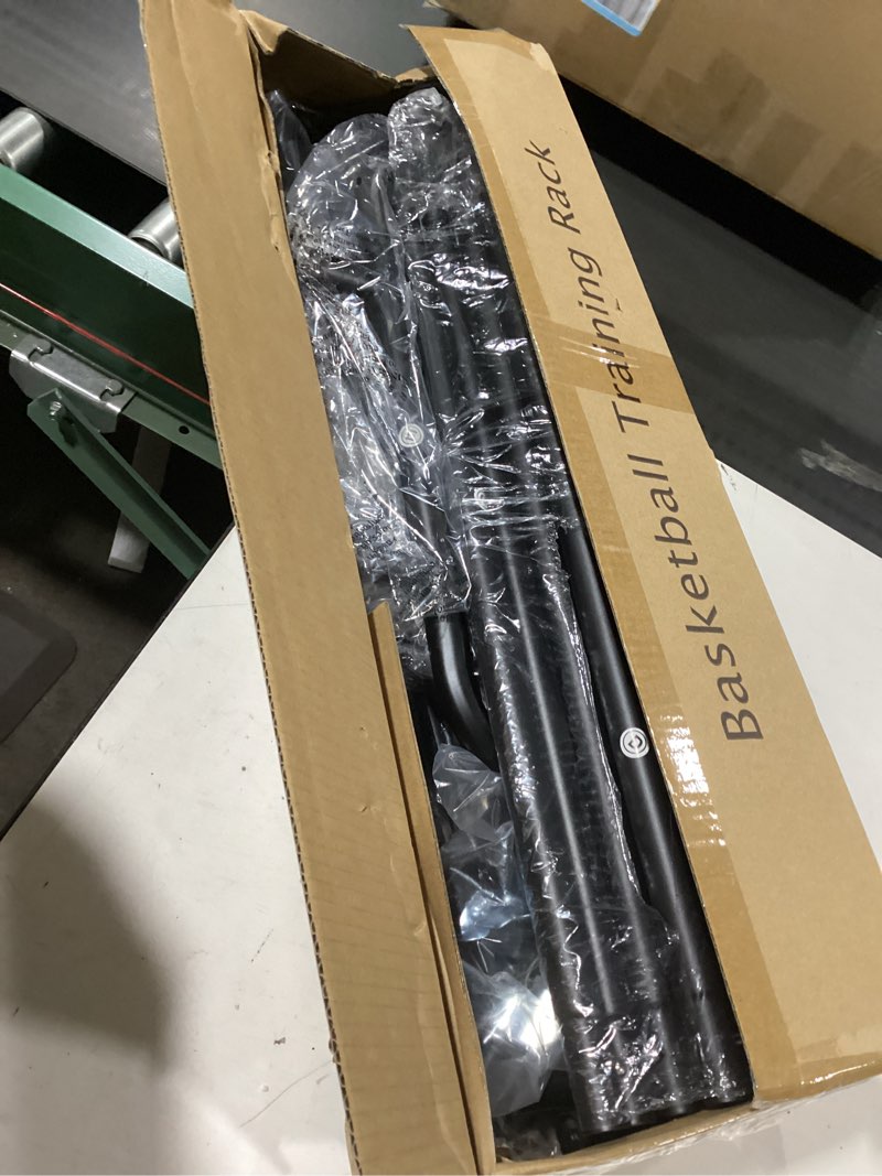 Condition photo showing Good Condition for Tilt Basketball Rack Ball Storage Holder - Tilt Basketball Shooting Training Rack, Garage Sports Equipment Organizer, Outdoor and Indoor Rolling Balls Cart with Wheels 2 PCS