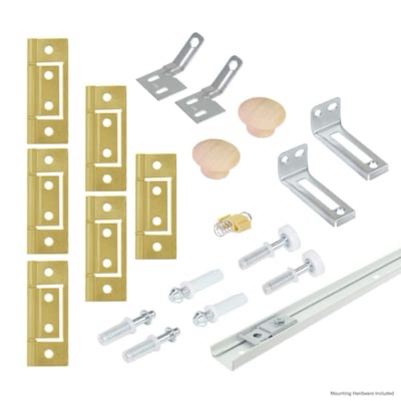 60-in bifold closet door track kit