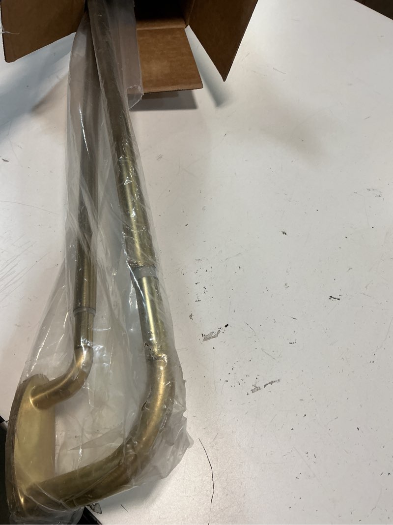 Condition photo showing Good Condition for Double Curtain Rods Warm Gold,Room Darkening Drapery Rod for 48-84 Inches,Adjustable 3/4 Inches Front and 5/8 Inches Back Quality Metal Rod for Window,Wrap Around Design 48-84" Warm Gold