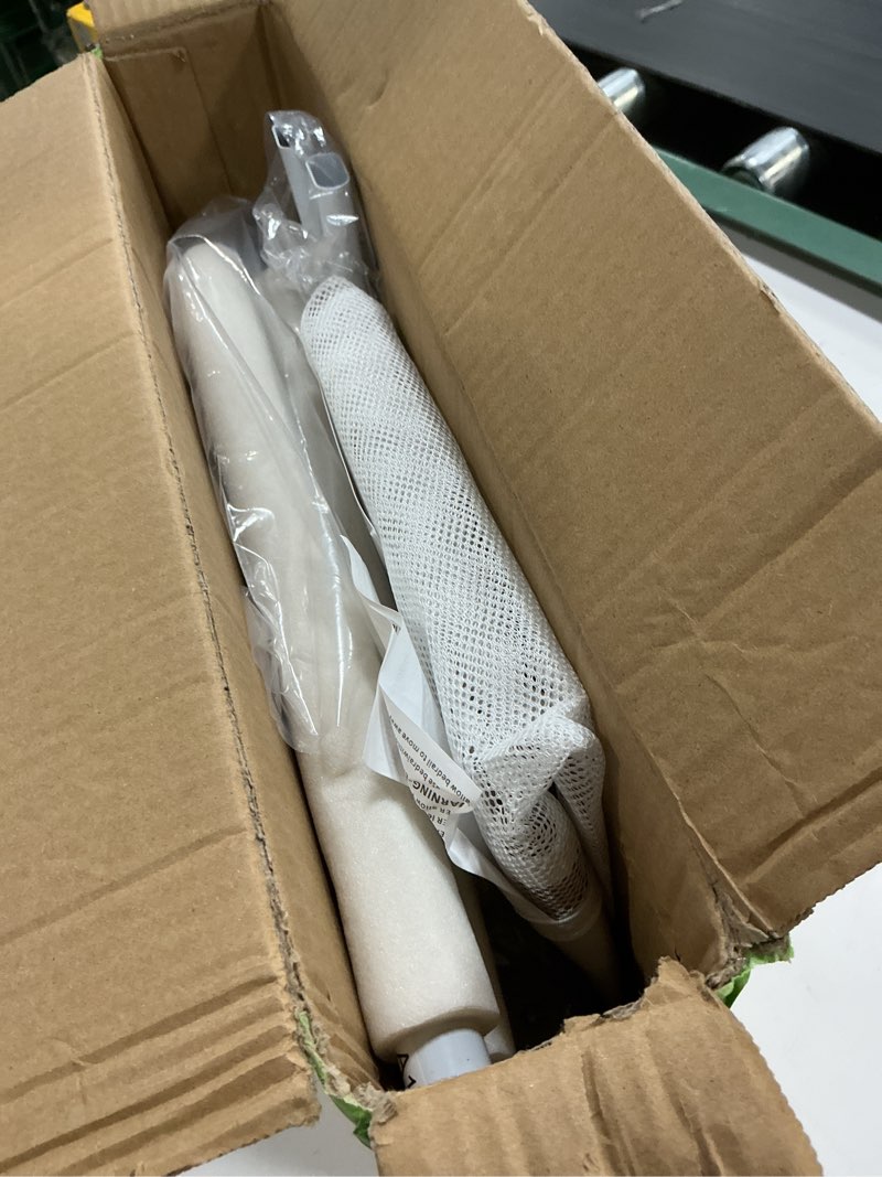 Condition photo showing New/Like New for bed guard rail for toddlers - 32" adjustable heights & folding up portable bed railing for baby - toddler bed rails guard for crib, twin, bunk,full size, queen & king bed beige with khaki 32 inches