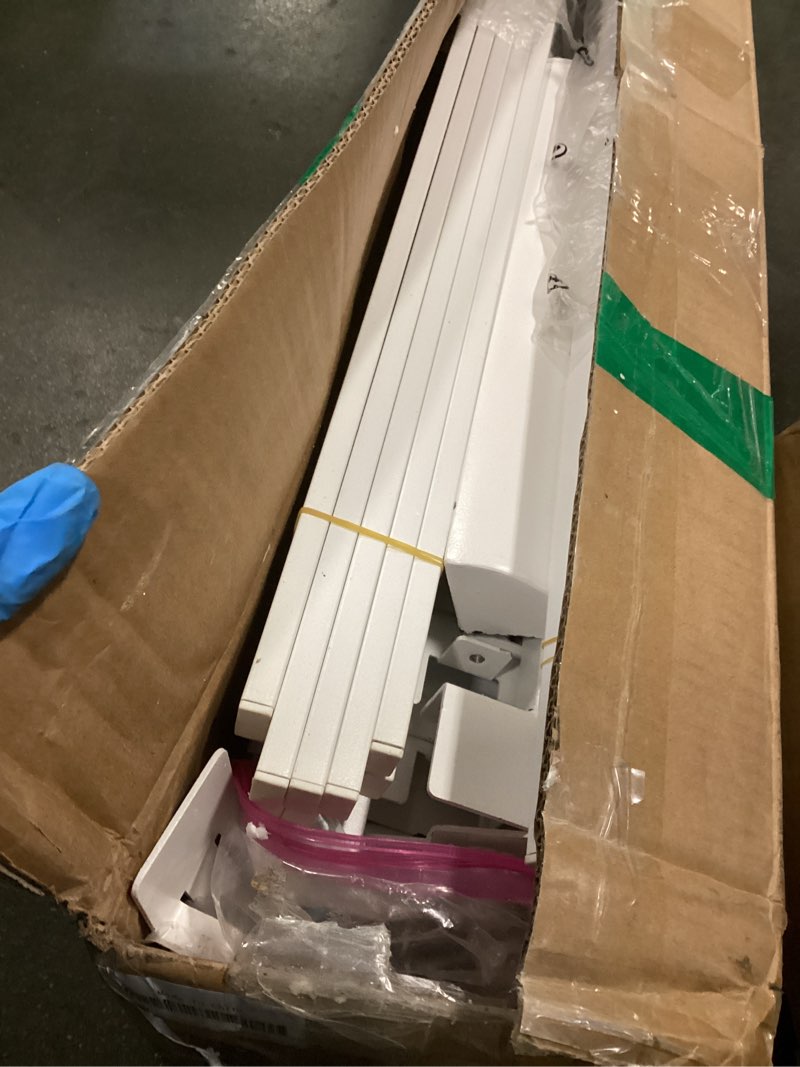 Condition photo showing As Is for 14 Inch Queen Bed Frame with Metal Gaskets, White Bed Frame Queen Size No Box Spring Needed, Heavy Duty Steel Platform Support, Round Corner Design, Noise Free, Storage Space, Easy Assembly Queen 14 inch