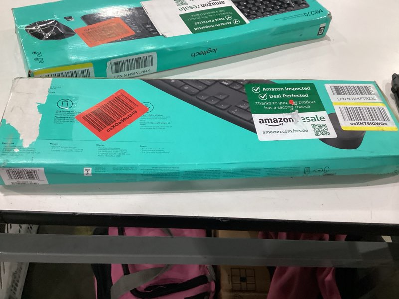 Condition photo showing New/Like New for Logitech MK235 Wireless Keyboard and Mouse Combo for Windows, 2.4 GHz Wireless Unifying USB Receiver, 15 FN Keys, Long Battery Life, Compatible with PC, Laptop