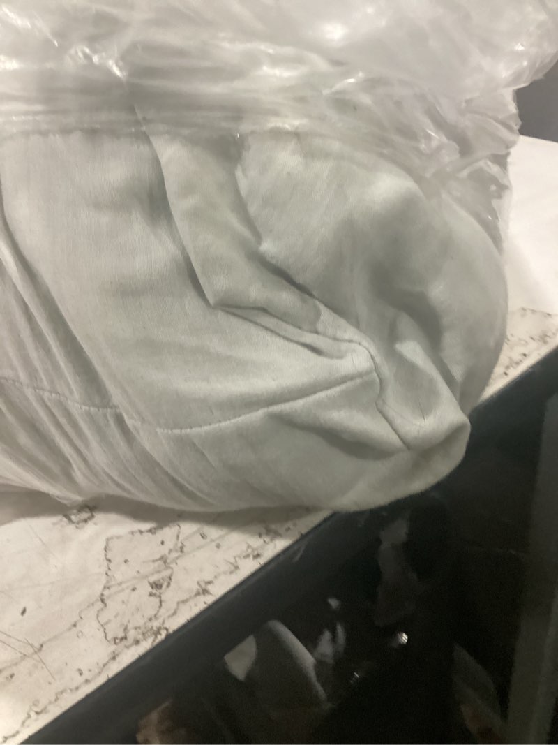 Condition photo showing As Is for organic cotton gauze duvet cover set