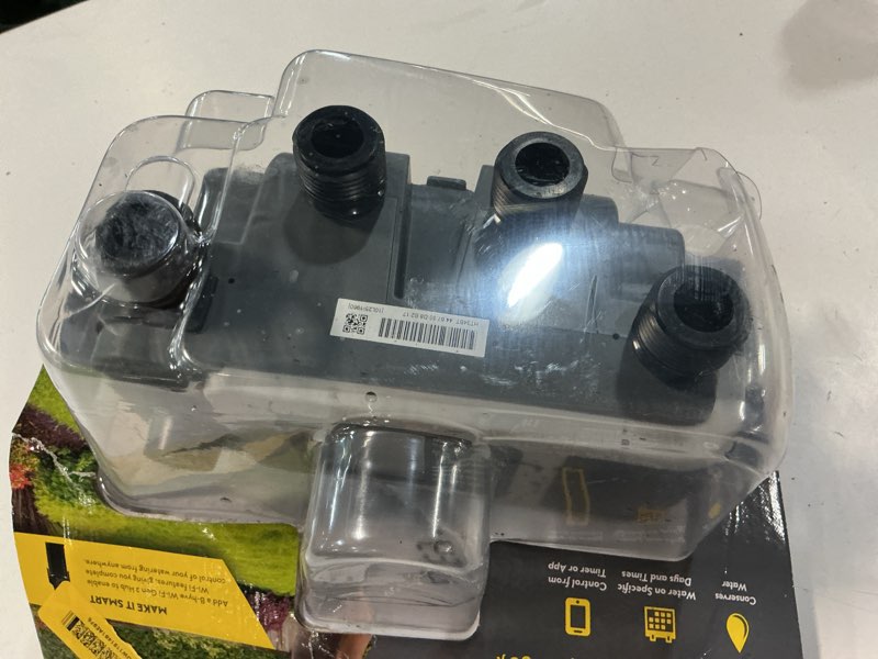 Condition photo showing As Is for b-hyve xd bluetooth 4-outlet hose faucet timer