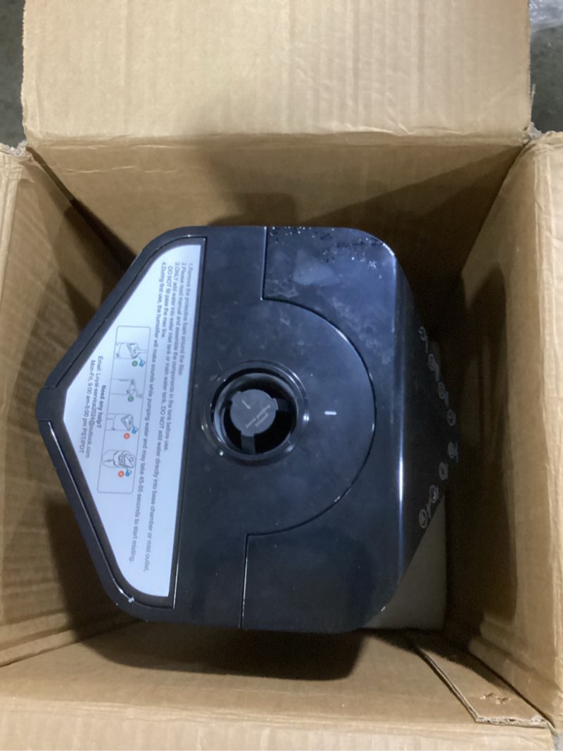 Condition photo showing As Is for 5Gal Humidifiers for Bedroom Large Room up to 2800ft², APP/Remote Control, 60H Supersized Cool Mist Humidifier with Auto 180°Mist Tube, 24H Timer, Top Fill Humidifiers for Home Office Bedroom Plants Black